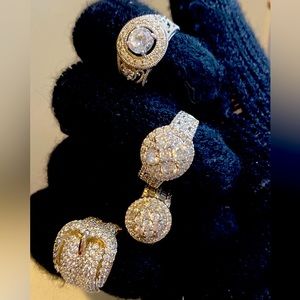 ✨ Set of 4 ✨ Cocktail Rings